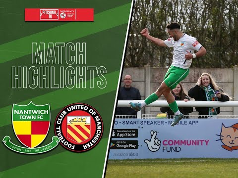 Nantwich Town 2-0 FC United of Manchester - NPL Prem Div - 12.03.22