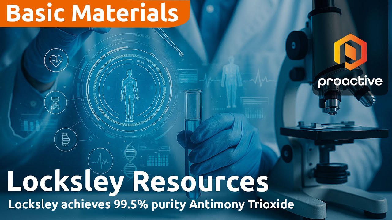Locksley hits 99.5% antimony trioxide milestone