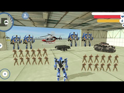 Supercar Robot (Super Car Fight Army Base) Army Tank Turned upside down - Android GamePlay HD