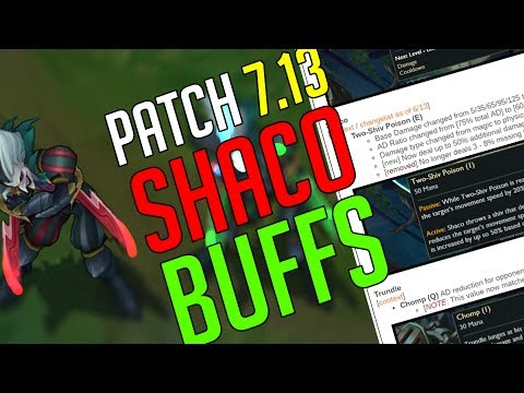 Shaco BUFFS Patch 7.13 | 3 Shaco One Shot Builds | Does Shaco Do ANY DAMAGE? | One Shot Montage