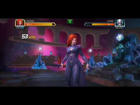 MCOC - Act 5.4 Final Ultron Boss (4* Medusa one shot)