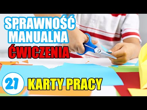 Sprawność manualna | Ćwiczenia i karty pracy dla dzieci w domu | Nauka zdalna