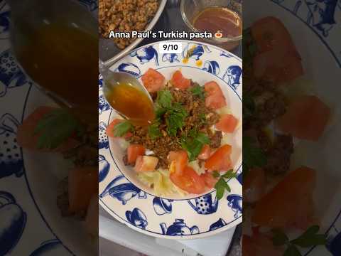 Making Anna Paul Viral Tiktok Turkish Pasta 🍝 #turkishpasta #annapaulturkishpasta