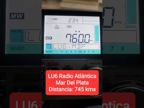 Probando la Sangean ATS909X2 desde Gálvez, provincia de Santa Fe - Argentina