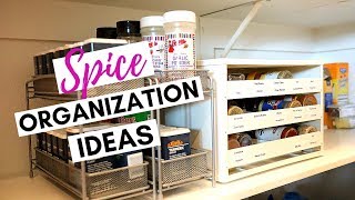 Spice Rack Organization for Pantry & Cabinets