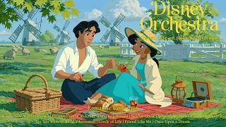 A Whole New World on a Sunny Picnic | Peaceful Disney Orchestra Playlist for Fresh Morning ☀️