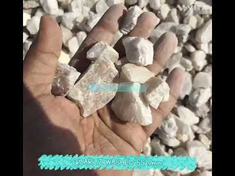 White solid quartz washed super semi 20mm, packaging size: 5...