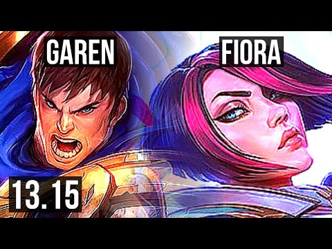 GAREN vs FIORA (TOP) | 6/0/4, 2.7M mastery, Rank 6 Garen, 700+ games | NA Challenger | 13.15