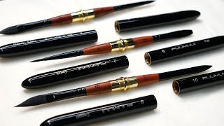 Let's Try Fuumuui Dual Tip Synthetic Squirrel Hair Travel Watercolor Brushes!