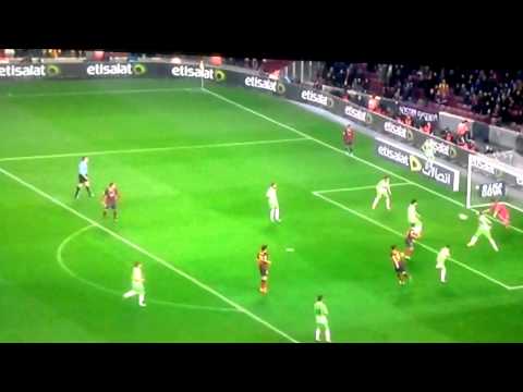 Gol Fabregas Barça 1-0 Getafe(copa del rey)