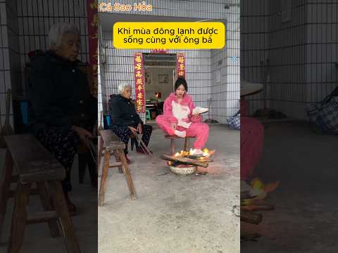 Khi mùa đông lạnh được ở với ông bà #shorts