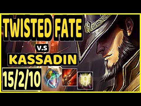 NEMESIS (TWISTED FATE) vs KASSADIN - 15/2/10 KDA MID CHALLENGER GAMEPLAY - EUW