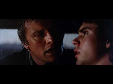 The Hitcher (1986) - Ryder threatens Jim (thriller at its best!)