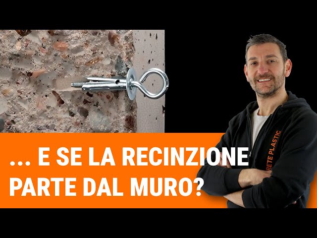 ... e se la recinzione deve partire da un muro? Come posso fare?