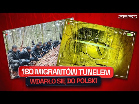 PODZIEMNE PRZEJŚCIE POD POLSKO-BIAŁORUSKĄ GRANICĄ. 130 MIGRANTÓW ZATRZYMANO. RESZTA POSZUKIWANA
