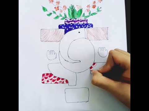 Ganesha Mandala Art - by Praneel