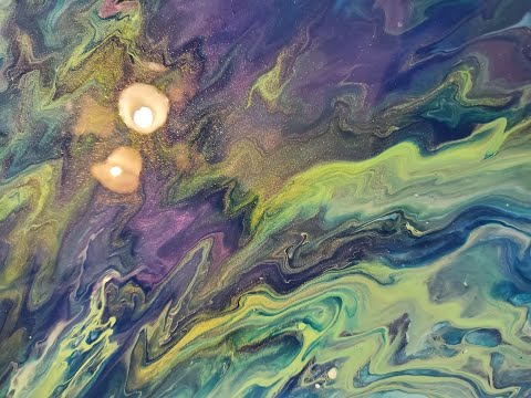 DUTCH POUR WITH SHELEEART INSPIRED PM/acrylic pouring/cells/fluid art/dutch pour