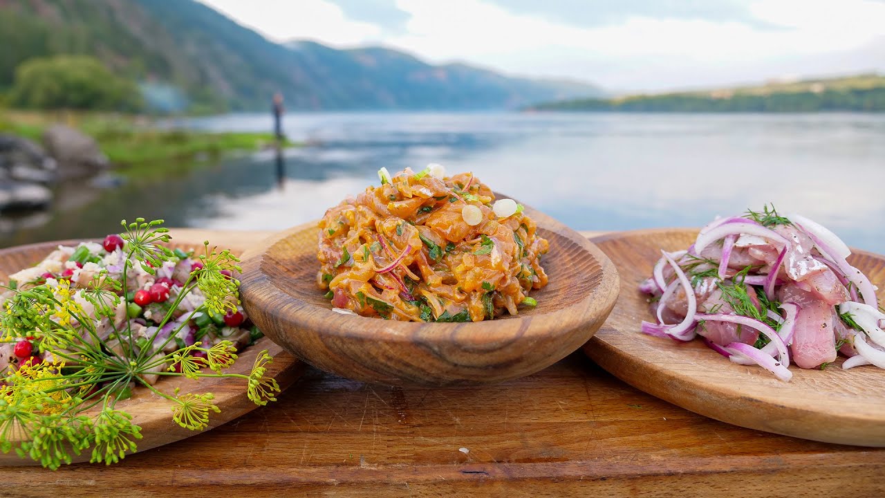 Три блюда от его Величества Енисея. Рыба по-сибирски Сугудай, Чушь, Хе