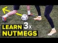 3 easy ways to nutmeg defenders | Learn panna skills