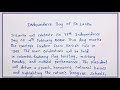 Independence Day Of Sri Lanka Sri Lanka 77th Independence Day Nifty S English