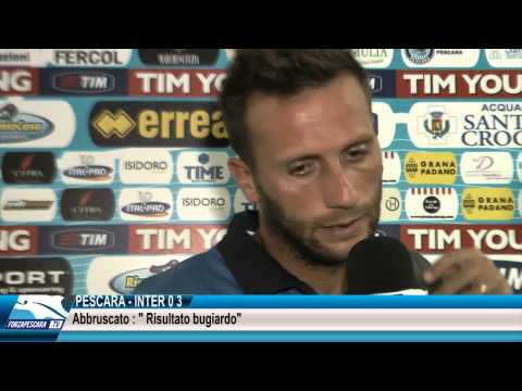 PESCARA - INTER 0:3 - Le voci del 91°: Abbruscato