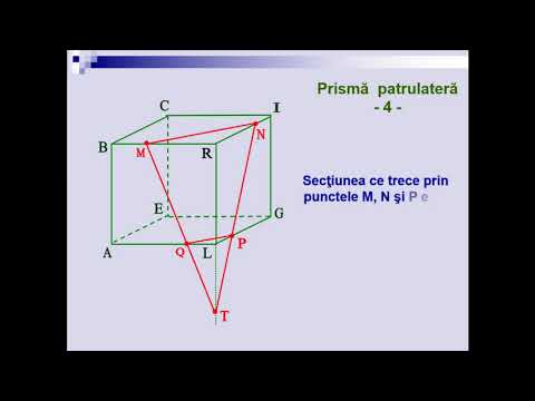 Sectiuni intr-o prisma patrulatera