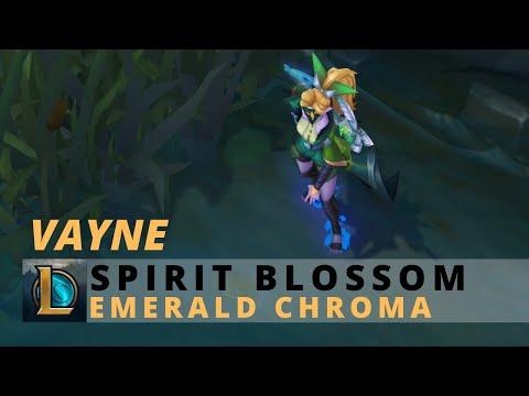 Spirit Blossom Vayne Emerald Chroma - League Of Legends