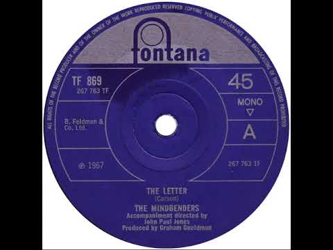 UK New Entry 1967 (233) The Mindbenders - The Letter