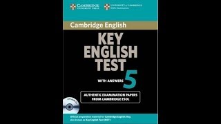 Listening A2 , KET 5, Test 3 , Part 1