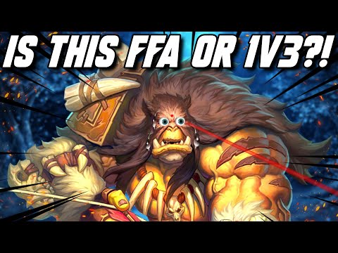 Accidentally queuing for 1v3 when you thought it's FFA - WC3 - Grubby