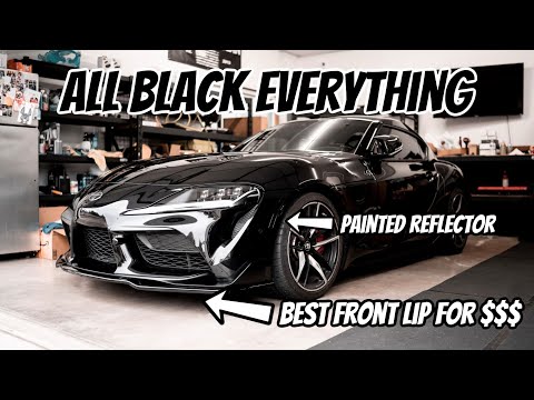 Maxton V2 Front Lip & IND Painted Reflectors Install on 2020 A90 SUPRA!
