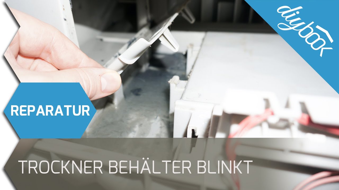 Fehlermeldung Behälter leeren: Siemens Kondensations Trockner reparieren