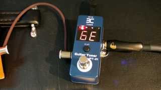 testando pedal ENO MUSIC PT 21 'Mini Guitar Tuner'