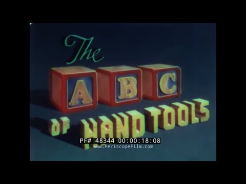 WALT DISNEY 1945 INDUSTRIAL CARTOON  "THE ABC OF HAND TOOLS"  TOOL CARE & HANDLING  48344