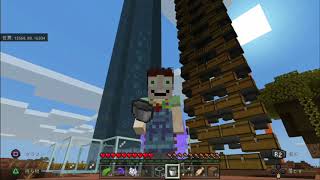 素人マイクラ実況＃466　天空トラップタワー　水流エレベーター作成
