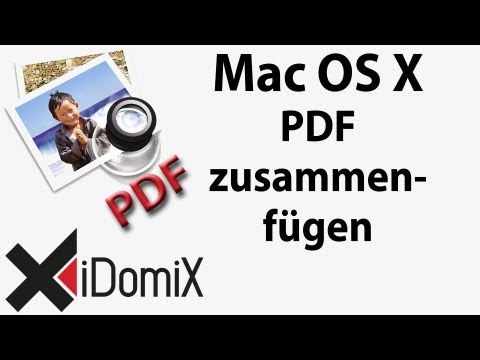 Mac OS X PDF zusammenfügen