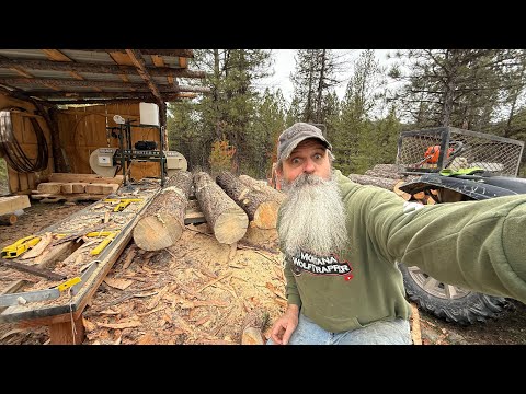 Back to work on the dry cabin! #offgrid #cabin #offgridliving 