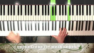 Mc Bilal Deine Liebe ist mein Leben Piano Tutorial Instrumental Cover