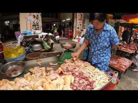 Cambodia Markets Food Compilation - Routine Fresh Fruit, Food , Meats, Vegetable, Fish & More