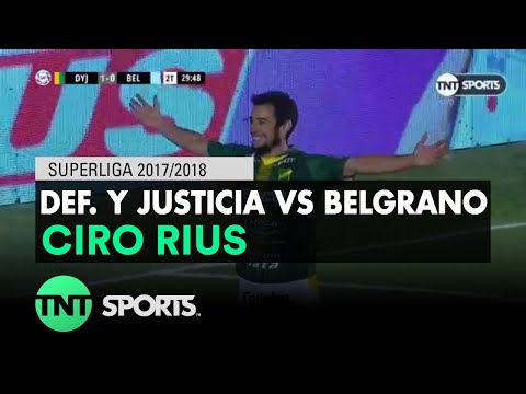 Ciro Rius (1-0) Def. y Justicia vs Belgrano | Fecha 19 - Superliga Argentina 2017/2018