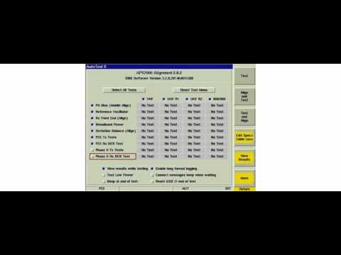 APX7000 AUTOTEST Alignment