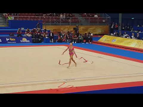 Darya Sorkina AZE ribbon - Qualifications World Championships Sofia 2018