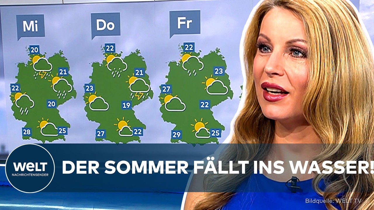 REGEN STATT HITZE: Keine Spur von Hochsommer! Regen, Schauer und kühle Luft statt Badewetter!