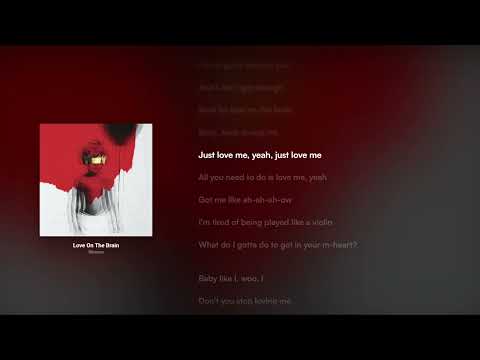 Rihanna - Love On The Brain (Lyric Video)