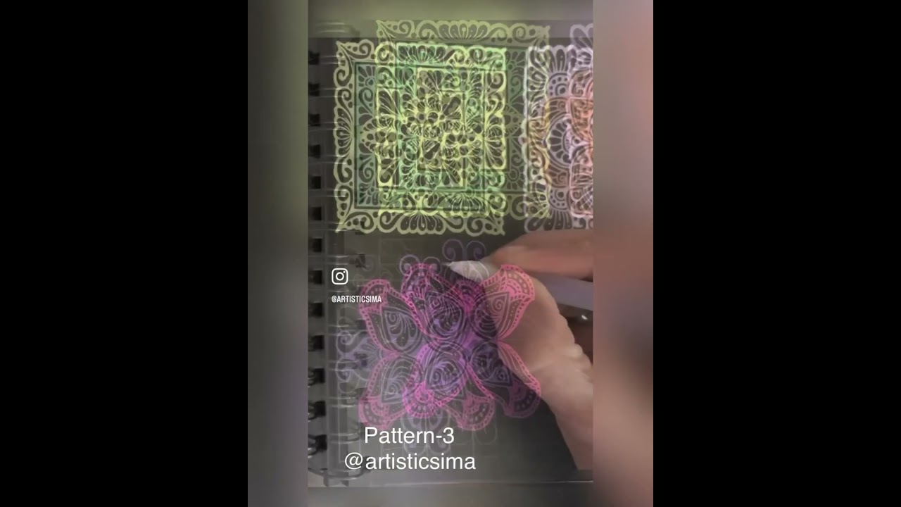 Pattern #arttutorial #tutorial #zentangle #pattern #zentanglepattern #arttutorial