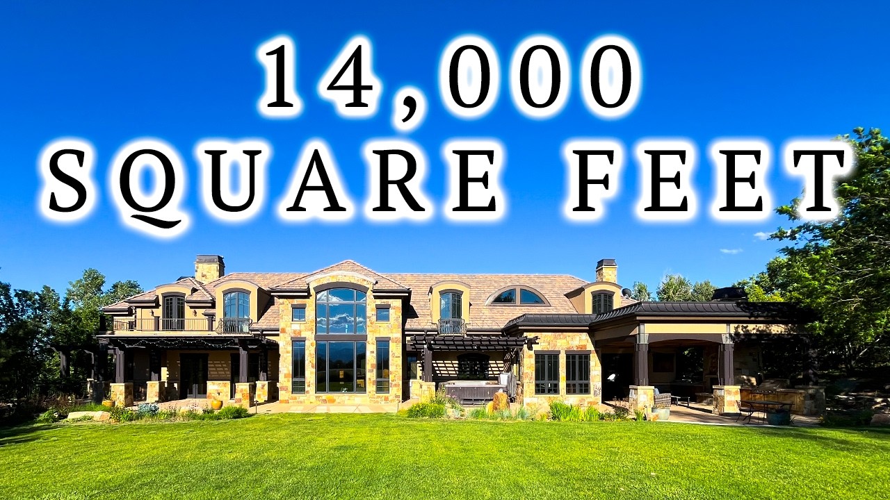 STUNNING 14,000 square foot home in Boulder Colorado for $5,950,000! Over an acre of land and views!