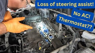 2018 GMC Acadia "Loss of steering assist and AC" Thermostat issue?