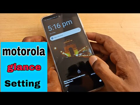 motorola lock screen change wallpaper setting / motorola glance setting, auto lock screen wallpaper