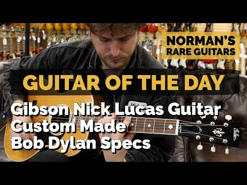 Guitar of the Day: Gibson Nick Lucas Guitar Custom Made to Bob Dylan Specs | Norman's Rare Guitars
