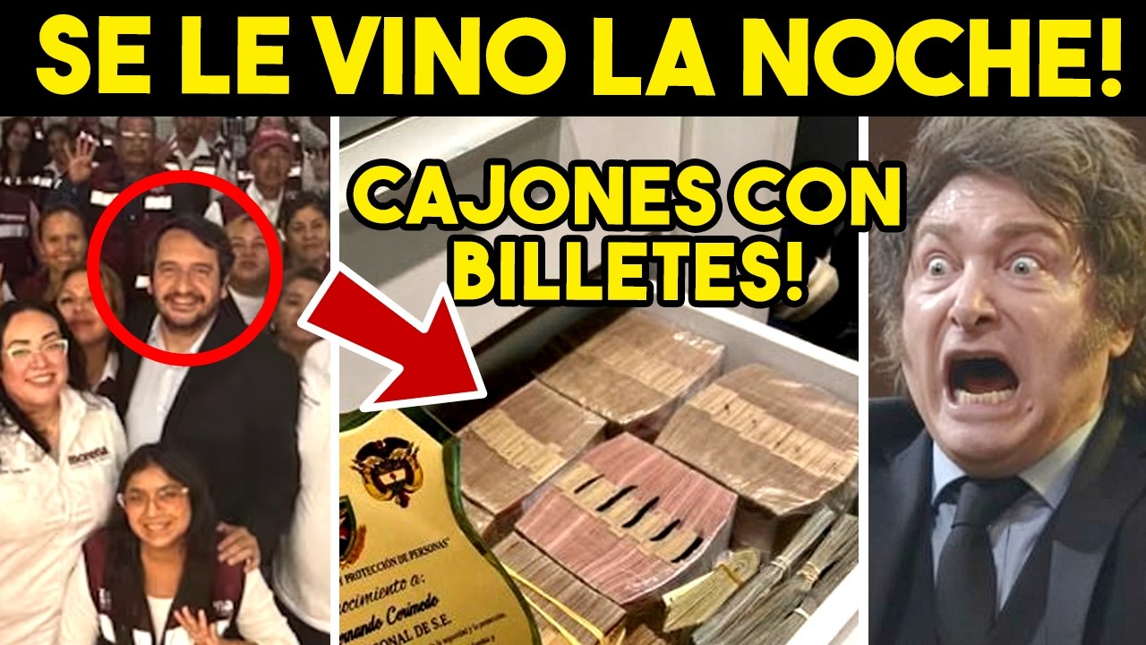 De ultima hora! APARECEN CAJONES DE BILLETES, Milei embarrado. Se cae teatro caso Andrés López